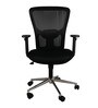 Adam Medium Back Ergonomic Chair in Black Colour