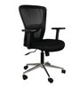 Adam Medium Back Ergonomic Chair in Black Colour
