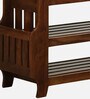 Agen Sheesham Wood Open Shoe Rack in Scratch Resistant Provincial Teak Finish