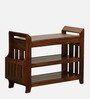 Agen Sheesham Wood Open Shoe Rack in Scratch Resistant Provincial Teak Finish