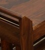 Agen Sheesham Wood Open Shoe Rack in Scratch Resistant Provincial Teak Finish