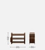 Agen Sheesham Wood Open Shoe Rack in Scratch Resistant Provincial Teak Finish