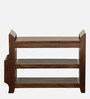Agen Sheesham Wood Open Shoe Rack in Scratch Resistant Provincial Teak Finish