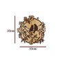 Adan Engineered Wood Brown Wall Clock