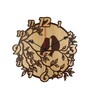 Adan Engineered Wood Brown Wall Clock