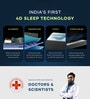 Adapt Otho Dr. Certified 6 Inches Orthopaedic Memory Foam & 4D Sleep Tech King Size Mattress
