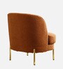 Addaly Boucle Fabric Lounge Chair In Orange Color