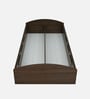 Addison Single Size Bed in Classic Walnut Finish with Box Storage