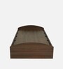 Addison Single Size Bed in Classic Walnut Finish with Box Storage