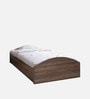Addison Single Size Bed in Classic Walnut Finish with Box Storage