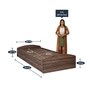 Addison Single Bed with Storage in Walnut Finish