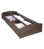 Addison Single Bed with Storage in Walnut Finish