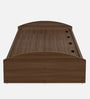 Addison Single Size Bed in Classic Walnut Finish with Box Storage