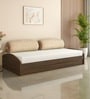 Addison Single Size Bed in Classic Walnut Finish with Box Storage