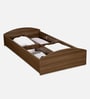 Addison Single Size Bed in Classic Walnut Finish with Box Storage