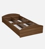 Addison Single Size Bed in Classic Walnut Finish with Box Storage