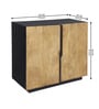 Addonizio Mango Wood 2 Door Sideboard In Dual Tone Finish