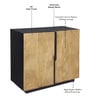 Addonizio Mango Wood 2 Door Sideboard In Dual Tone Finish