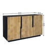Addonizio Mango Wood 3 Door Sideboard In Dual Tone Finish
