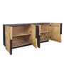 Addonizio Mango Wood 4 Door Sideboard In Dual Tone Finish