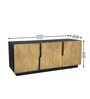 Addonizio Mango Wood TV Unit In Dual Tone Finish