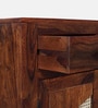 Adelaide Sheesham Wood 2 Door 2 Drawer Sideboard In Honey Oak Finish