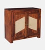Adelaide Sheesham Wood 2 Door Sideboard in Honey Oak Finish