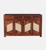 Adelaide Sheesham Wood 4 Door 4 Drawer Sideboard in Honey Oak Finish