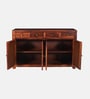 Adelaide Sheesham Wood 4 Door 4 Drawer Sideboard in Honey Oak Finish