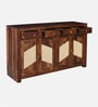 Adelaide Sheesham Wood 4 Door 4 Drawer Sideboard in Provincial Teak Finish