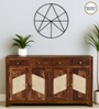Adelaide Sheesham Wood 4 Door 4 Drawer Sideboard in Provincial Teak Finish