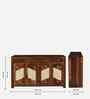 Adelaide Sheesham Wood 4 Door 4 Drawer Sideboard in Provincial Teak Finish