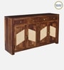 Adelaide Sheesham Wood 4 Door 4 Drawer Sideboard in Provincial Teak Finish