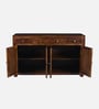 Adelaide Sheesham Wood 4 Door 4 Drawer Sideboard in Provincial Teak Finish