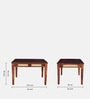 Adelaide Sheesham Wood 4 Seater Dining Set In Honey Oak Finish