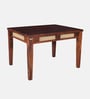 Adelaide Sheesham Wood 4 Seater Dining Table in Honey Oak Finish