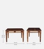 Adelaide Sheesham Wood 4 Seater Dining Table in Provincial Teak Finish