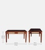Adelaide Sheesham Wood 6 Seater Dining Set In Honey Oak Finish