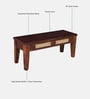 Adelaide Sheesham Wood 6 Seater Dining Set In Honey Oak Finish With Bench