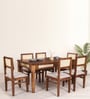 Adelaide Sheesham Wood 6 Seater Dining Set In Provincial Teak Finish