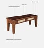 Adelaide Sheesham Wood 6 Seater Dining Set In Provincial Teak Finish With Bench