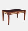Adelaide Sheesham Wood 6 Seater Dining Table in Honey Oak Finish