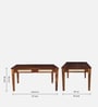 Adelaide Sheesham Wood 6 Seater Dining Table in Provincial Teak Finish