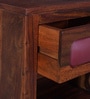 Adelaide Sheesham Wood Bedside Table In Honey Oak Finish With Drawer