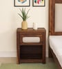 Adelaide Sheesham Wood Bedside Table In Provincial Teak Finish With Drawer