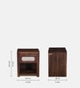 Adelaide Sheesham Wood Bedside Table In Provincial Teak Finish With Drawer