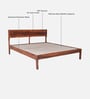 Adelaide Sheesham Wood King Size Bed In Honey Oak Finish