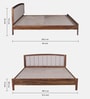 Adelaide Sheesham Wood King Size Bed In Provincial Teak Finish