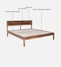 Adelaide Sheesham Wood King Size Bed In Provincial Teak Finish