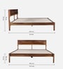 Adelaide Sheesham Wood King Size Bed In Provincial Teak Finish